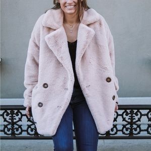Free People faux fur coat